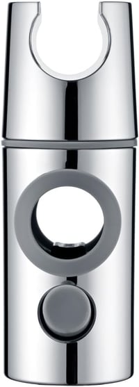 DETBOM Zuhanytartó Fúrás Nélkül 19-20,6 mm Átmérőjű Rúdhoz - 360° Forgatható ABS Króm Zuhanyfej Tartó Állítható Magassággal 6