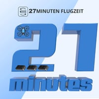 4DRC V8 Mini Drón Gyerekeknek - 27 Perces Repülési Idő, 3 Akkumulátor, Kézmozdulattal Irányítható, Magasságtartás, 360° Forgás, Kezdőbarát,  5