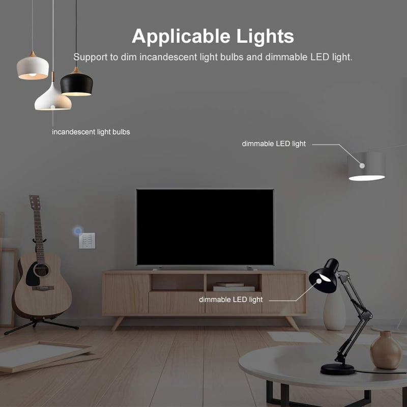 SONOFF D1 WiFi okos fényerőszabályzó LED és izzókhoz, Alexa és Google kompatibilis