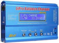 DEWIN B6 80W LCD kijelzős LiPo akkumulátor töltő és balancer, többféle akkutípushoz 7