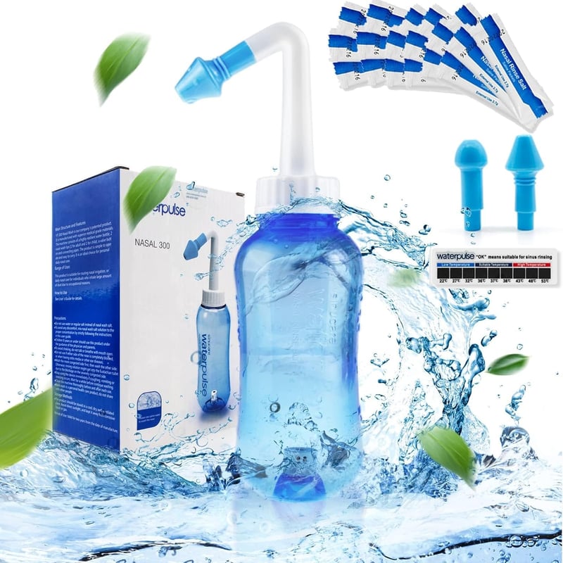 Anzorhal Orröblítő Készlet Felnőtteknek - 300ml, 60 Sótasakkal és Hőmérővel