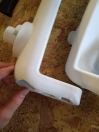 Scaun de birou ergonomic TRALT cu tetieră reglabilă, capacitate de 150 kg — uzură, pete și pernă de șezut ruptă (stare: vezi a 2-a imagine) 3