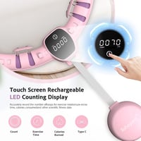 BubbaCare Okos Hula Hoop Karika Felnőtteknek - Állítható, Fogyasztó Edzőeszköz 3