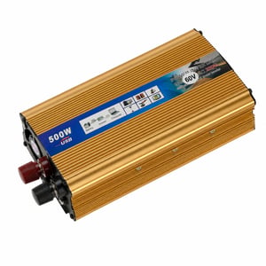 KALEA-INFORMATIQUE Convertizor de tensiune de la 60V la 220V, putere continuă 500W — fără cablu de alimentare (stare: vezi poza a 2-a)