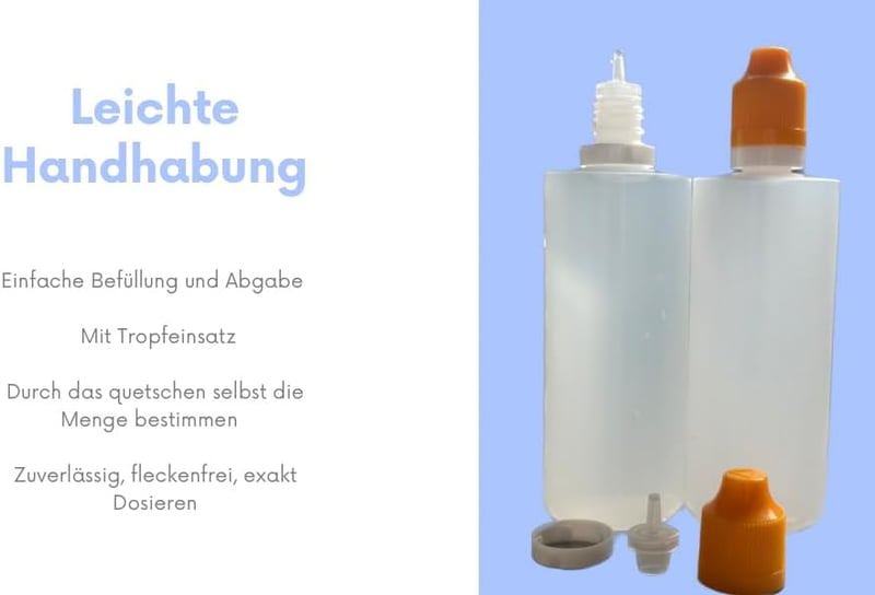Generisch 10db 100ml-es Cseppentős Flakon Gyerekzárral - Adagoláshoz és Tároláshoz