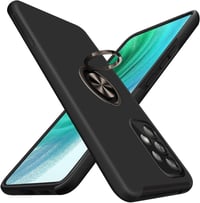 Samsung Galaxy A53 5G fekete gyűrűs tok - Ütésálló védelem állvánnyal 1
