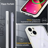 iPhone 13 MagSafe-kompatibilis ütésálló tok kameravédővel, fehér 8