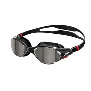 Plavecké okuliare Speedo Biofuse 2.0 – Proti zahmlievaniu, vodotesné, jednoduché nastavenie — špinavé, zaprášené, poškriabané šošovky (stav: pozri 2. obrázok)