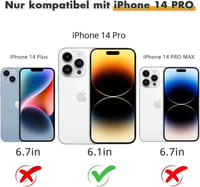 Apple iPhone 14 Pro Piros Mágneses Gyűrűs Szilikon Védőtok 2