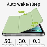Apple iPad 10.2" Átlátszó Ütésálló Védőtok Összecsukható Állvánnyal - Világoszöld 3