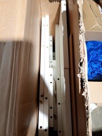 Dulap de bucătărie vidaXL din lemn compozit, alb, 60x50x180 — pentru piese/dezmembrare: piese lipsă, elemente deteriorate (stare: vezi a 2-a imagine) 2
