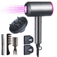 Flintronic 2000W-os ionos hajszárító, 3 sebesség, 3 fúvóka, 2 diffúzor, gyors szárítás 8