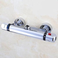 Vinteky 1/2" Termosztátos Zuhany Csaptelep - Sárgaréz Fali Keverőcsap, CE Tanúsítvánnyal, 500 kPa Nyomásig, Víztakarékos Funkcióval 7