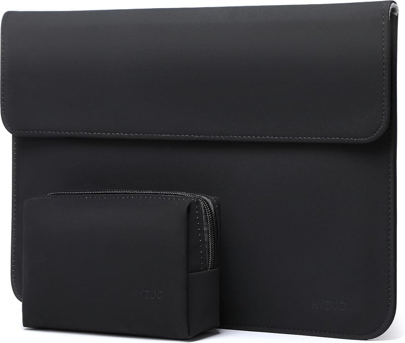 MacBook Pro 14" és Surface Laptop védőtok - HYZUO 13,3-14" vízálló laptop táska, fekete