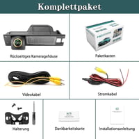 Opel Astra H, Zafira B, Corsa D, Vectra C, Insignia - GREENAUTO 720P AHD tolatókamera rendszámtábla-világítással 7