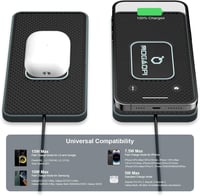 Használt PD20W Vezeték Nélküli Autós Gyorstöltő 15W USB-C 2