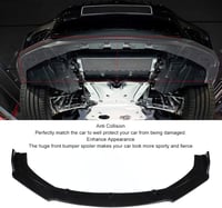 aqxreight Gloss Black első lökhárító toldat 3 részes splitter szett univerzális első spoiler autó tuning 3
