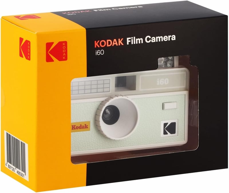 Kodak i60 újrahasználható retro fényképezőgép, beépített vakuval - zöld