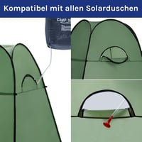 WolfWise Hordozható Zuhanyzó és Öltöző Sátor - Pop-Up Kemping Privát Fülke, Vízálló Polyester, 190 cm Magas, Zöld 3
