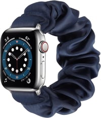 Apple Watch szíj - Kék, mintás, elasztikus szövet, S méret (1-3 sorozat) 1
