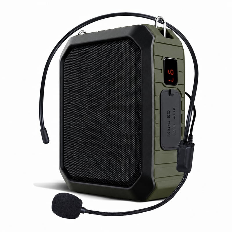 SHIDU Bluetooth Hangosító 18W Vezetékes Mikrofonos Fejhallgatóval Hordozható Vízálló PA Rendszer Tanároknak Túravezetőknek Újratölthető