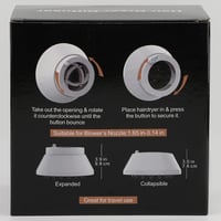 Segbeauty Univerzális Hajdiffúzor Göndör és Hullámos Hajhoz - Fehér, 1,5-3,2 hüvelyk - White 9