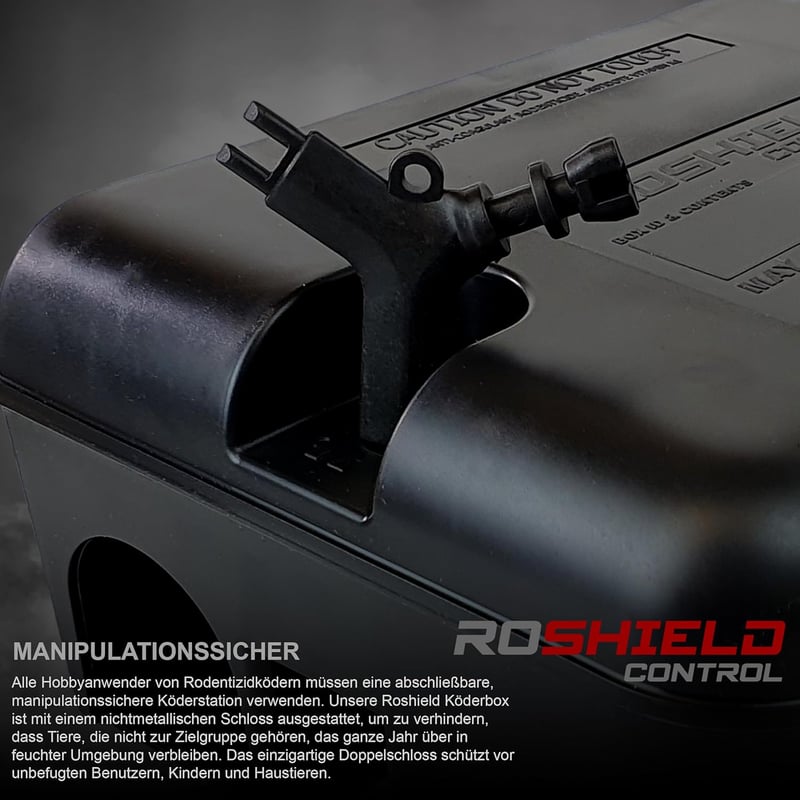 Roshield Pro Box 4 Egér- és Patkánycsapda Szett - Kültéri és Beltéri Rágcsálóirtó Dobozok, Fekete, 4 db