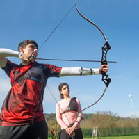 Tongtu 57" visszahajló íj szett felnőtteknek, 30-60 font, jobbkezes, vadászatra 4