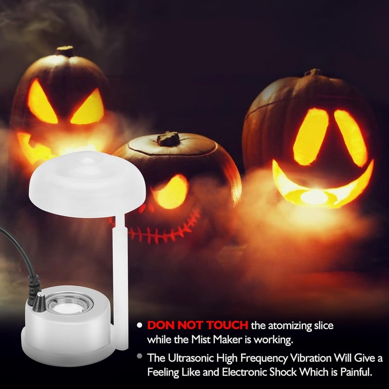 FITNATE Ultrahangos Párásító Készülék - Ködgenerátor Akváriumhoz, Kerti Tóhoz, Halloween Dekorációhoz, 24V, EU Csatlakozó, 400ml/h Teljesítm