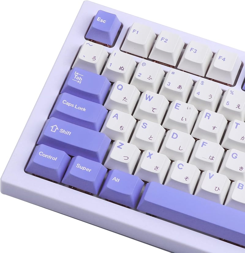 EPOMAKER Nyuszis PBT Keycap Szett 134 Gombos, Cherry Profilú, Mechanikus Gamer Billentyűzethez