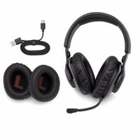JBL Quantum 350 Wireless gaming headset levehető mikrofonnal - fekete — teszteletlen (hiányzó 2,4 GHz-es stick) (állapot: lásd a 2. képet) 1