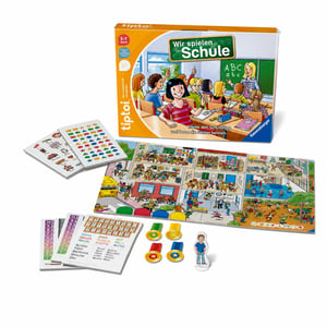 Ravensburger tiptoi Igrajmo se škole, interaktivna društvena igra za djecu od 5 do 7 godina, 1-4 igrača, 00123
