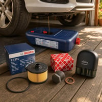 Set za izmjenu ulja: 1x filter ulja + 1x posuda za ispuštanje + 1x brtveni prsten + 1x OBD2 dijagnostika 1