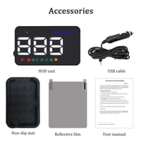 BLESYS 3,5" GPS HUD Szélvédőre Vetített Sebességmérő Nagy Kijelzővel 4