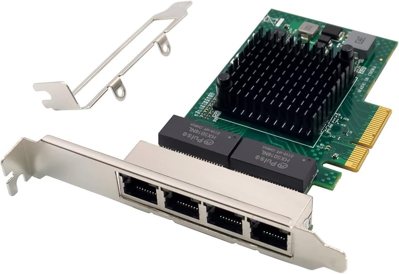 BCM5719 Négyportos Gigabit Ethernet Szerver Adapter ULANSeN PCIe