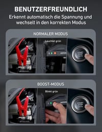 AstroAI S8 Hordozható Autós Bikázó 1500A, Powerbank Funkcióval, 12V Akkumulátor Indító 6.0L Benzines és 3.0L Dízel Motorokhoz 6