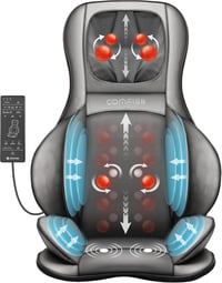 Comfier Shiatsu masszázsülés - Nyak, váll, hát és comb masszírozó, melegítő funkcióval 1