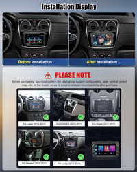 CAMECHO Android 13 Autórádió Renault Dacia Logan Duster Sandero Lodgy Capture Lada Xray - 7" Dupla DIN Bluetooth Navigáció CarPlay MirrorLin 2