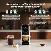 CAPXSNOB Warriors1 5 az 1-ben Kapszulás Kávéfőző - Nespresso, Dolce Gusto, Lavazza Kompatibilis, 20 Bar, 0,8L, Automata Mini Kávégép Otthonr 6