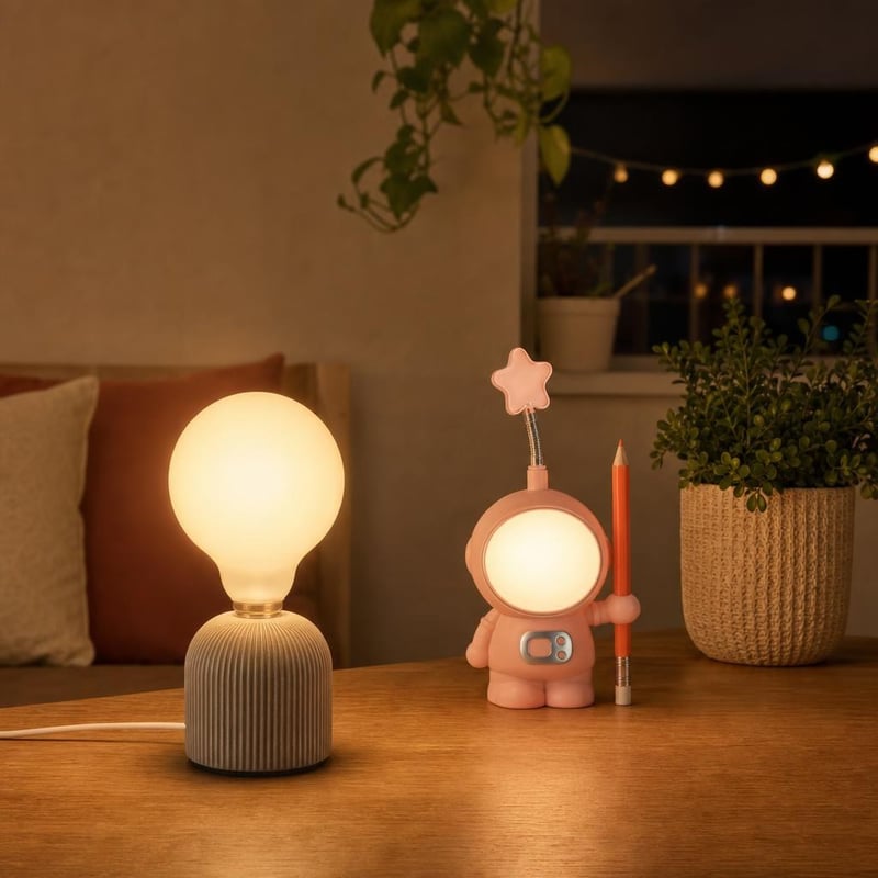 Set za ugođaj Twilight: 1x vintage žarulja + 1x stolna lampa + 1x noćna lampa