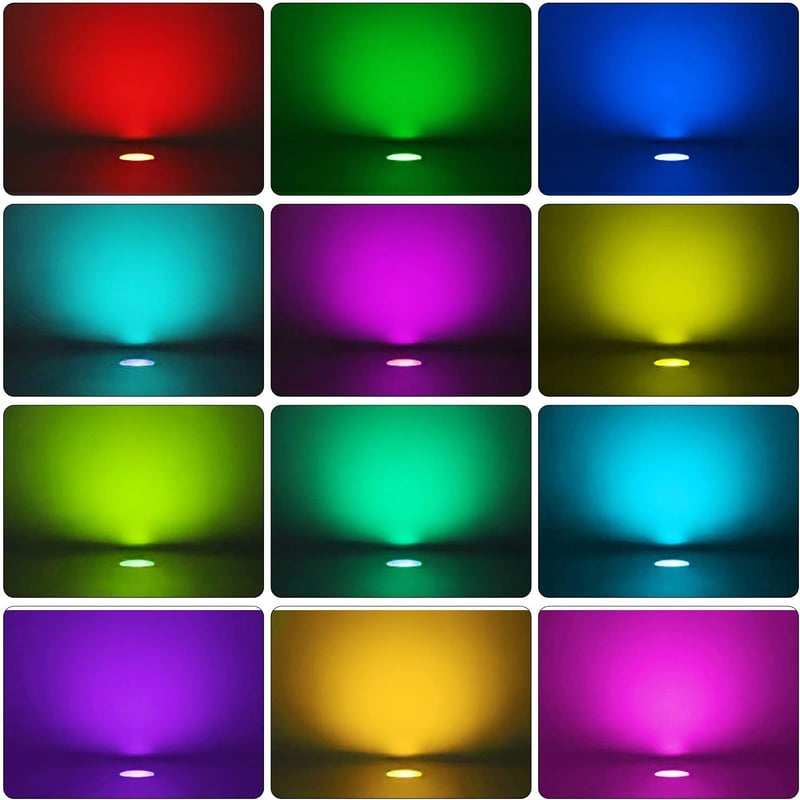Tuya Smart 10db RGB+Meleg LED Süllyesztett Kültéri Lámpa Szett, IP67 Vízálló