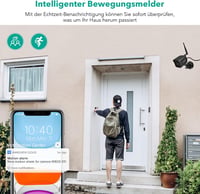 Wansview W6 kültéri WiFi biztonsági kamera, 1080p, éjjellátó, Alexa-kompatibilis, fekete 4
