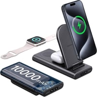 SwanScout 10000 mAh Összecsukható Vezeték Nélküli Töltőállomás iPhone és Apple Watch Készülékekhez 1