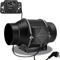 Brogachy 150 mm Állítható Csőventillátor 689 m³/h, 3000 RPM, EC Motorral - Hűtéshez, Fűtéshez, Grow Sátrakhoz, Hidroponikus Rendszerekhez, O 1