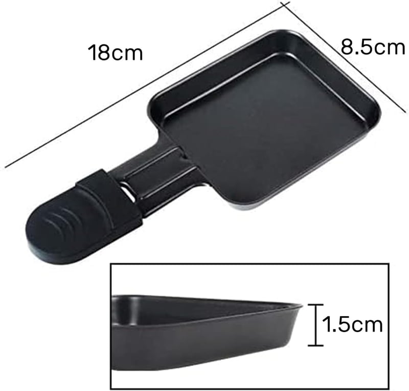 Hengbo 8 részes mini raclette serpenyő szett tapadásmentes bevonattal