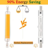 MZIEIU 10 W R7S LED Izzók 78 mm – Meleg fehér (3000 K), 1000 LM, vibrálásmentes, dimmelhető – 100 W halogén rúd helyettesítője, 360° világítás, AC 220–240 V 4