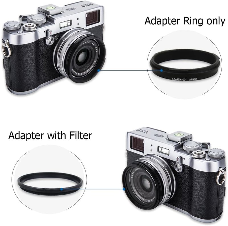 Fujifilm X100 sorozat és X70 napellenző UV szűrővel - LH-X100 helyettesítő