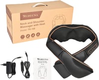 TRIDUCNA Nyak- és Vállmasszírozó Párna - Shiatsu Masszázs Hőfunkcióval, 3D Forgó Fejekkel, 3 Sebességgel - Otthoni, Irodai és Autós Használa 9