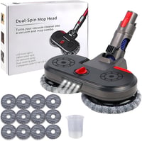 Yelid Felmosó Adapter Dyson V7/V8/V10/V11/V15 Porszívókhoz - 12 Mosható Mopfejjel, 4 LED Világítással, Víztartállyal és Mérőpohárral 1