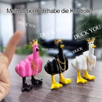 KIAYOO Középső Ujjas Kacsa Autó Dekoráció - Vicces Gyanta Szobor Íróasztalra, Műszerfalra - Ajándék Férfiaknak, Nőknek, Barátoknak 7